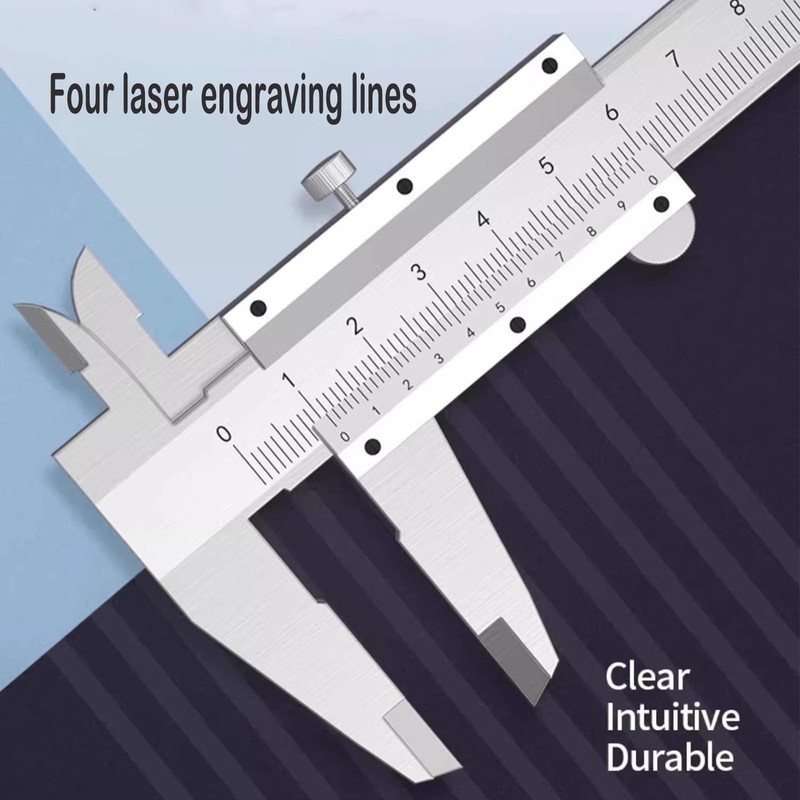 Vernier Caliper, 0-150mm High Precision Stainless Steel Calipers Measuring Tool