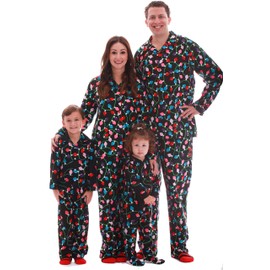 #followme Pijama de Navidad a juego para familia y parejas, Luces de Navidad – recién nacido / bebé, 18 meses