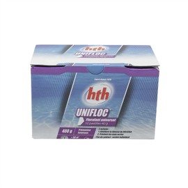 HTH UNIFLOC Tablets 40g - 0.4kg | Universal Flocculant + 10 HPS Tests Free 6-in-1