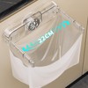 Temvue Kitchen Garbage Bag Stand, Clear Plastic Waste Bag Holder