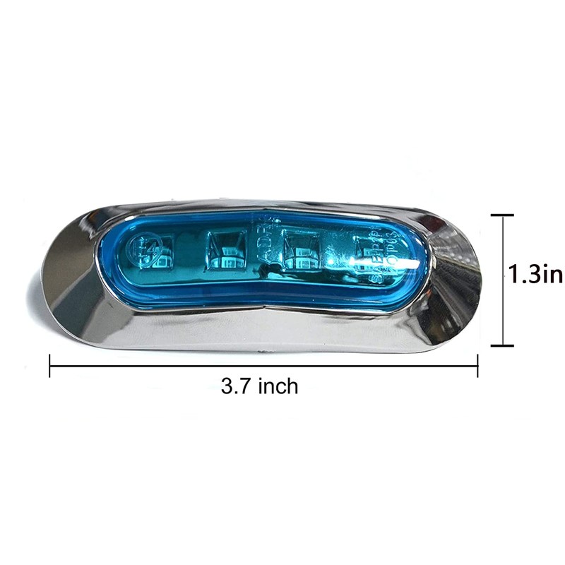 JXOFROAD LED Blue Boat Marine Lights,12V Interior Courtesy Light Deck