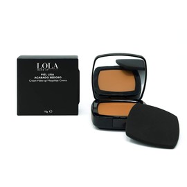 LOLA Cream Foundation 24hr Freshwear, Hydrating, Weightless Feel, Transfer-Proof and Waterproof, Full Coverage Base - (B018 Medium To Dark)