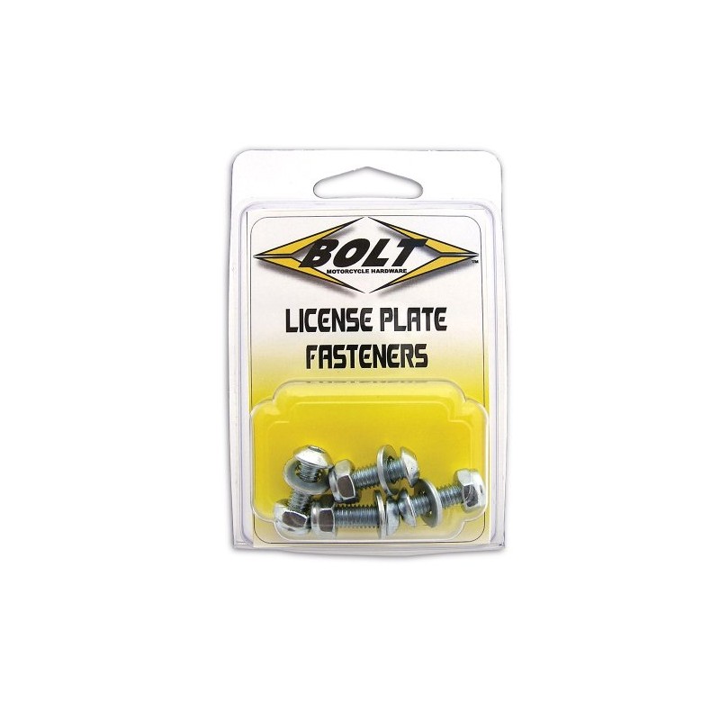 License Plate Bolts/Nuts 4/PK