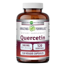 Amazing Nutrition | Quercetin, 500 Mg 120 Caps | Quercetina, 120 Cápsulas