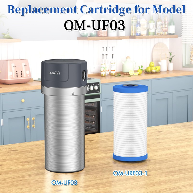 OEMIRY Replacement Cartridge for Whole House Water Filter OM-UF03, Lasts