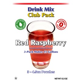 GramZero Red Raspberry Zero Calorie Sugar Free Drink Mix, Great For Nutrition Club Loaded Tea, Stevia Sweetened
