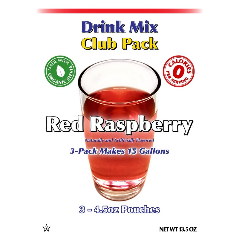 GramZero Red Raspberry Zero Calorie Sugar Free Drink Mix, Great