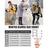 RIGWARL Thin Fleece Gloves for Cold Weather Waterproof, Winter Gloves