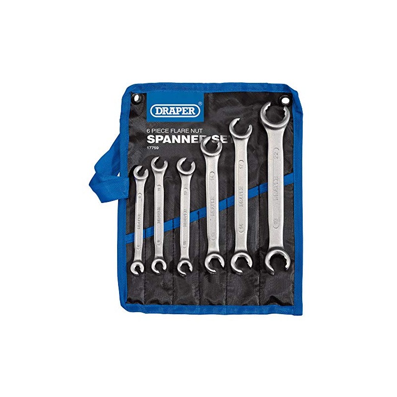 Draper 17759 Flare Nut Spanner Set (6 Piece)