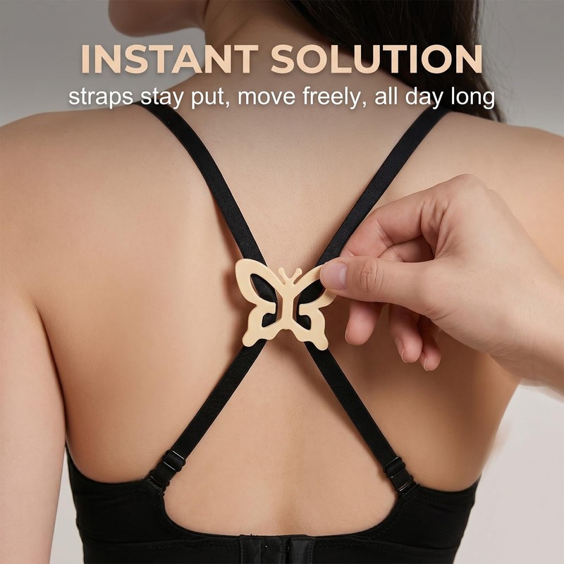 SIVZUMO 28 Pezzi Clip per Reggiseno Ganci per Bretelle Antiscivolo,
