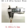 20 Sets Mini Micro Sh 1.0mm JST 4-Pin Connector Plug