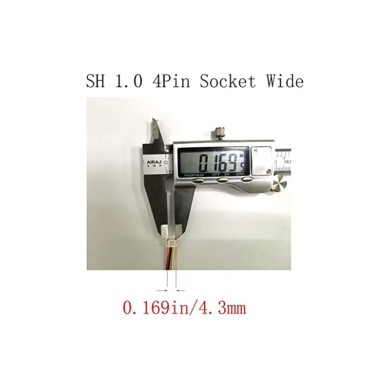 20 Sets Mini Micro Sh 1.0mm JST 4-Pin Connector Plug