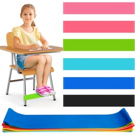 25 Pack Chair Bands for Kids with Fidgety Feet, ADHD Tools for Kids, ROOKEA Sensory Classroom Must Haves for ADHD Kids Fidget Chair Bands ADD Autism ADHD Chair Bands for Classroom Home Chairs