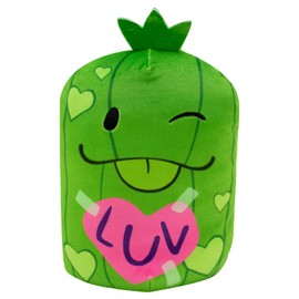 Cats vs Pickles - Jumbo- Luv Pickle - Super Soft and Squishy Stuffed Bean-Filled Plushies - Great Toys for Boys and Girls. Collect These as Desk Pets, Fidget Toys, or Sensory Toys.