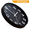 Wall Clock, Non-Ticking, Silent Quartz Decorative Clock, Easy to Read,