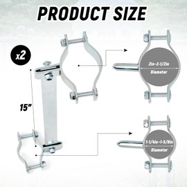 MorningRo 2 Pack Self Closing Gate Hinges, Gate Spring Self Closing Automatic Closer with Adjustable Tension for Outdoor, Dog, Pool