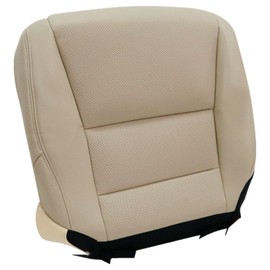 NLQR Front Driver Side Bottom Replacement Seat Cover Microfiber Leather Tan Compatible with Honda Accord Sedan 2013 2014 2015 2016 2017