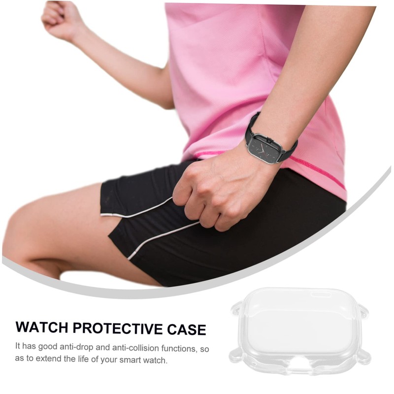 BIUDECO 3pcs TPU Watch Case Compatible Lightweight Protective Shell Transparent