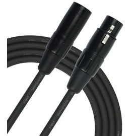 Kirlin Cable MPC-270-10/BK - 10 feet - XLR to XLR Microphone Cable Black PVC Jacket