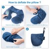 Keemall Inflatable Neck Pillow Airplane, Comfortable Inflatable Travel Neck Pillows