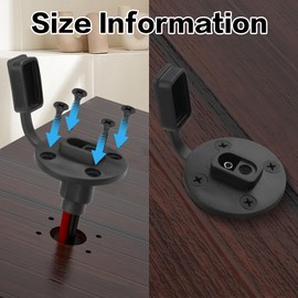 2 Pack SAE Power Socket Sidewall Port Cables YACSEJAO 12AWG 1.3FT/40CM Weatherproof SAE Quick Connect Solar Panel Flush Mount Connector with 8 Screws (SAE-Bare Wire)