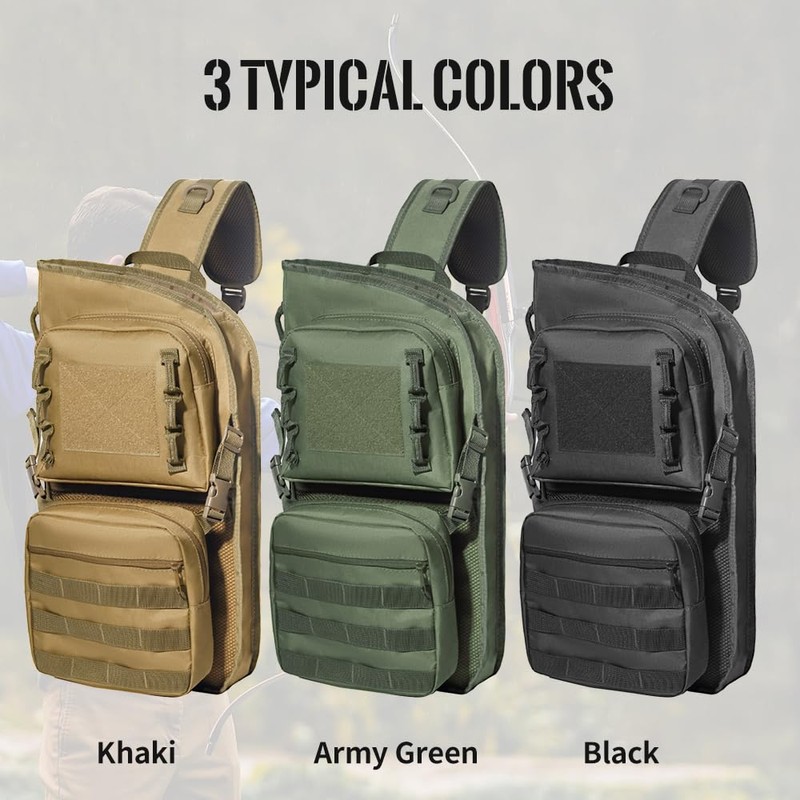 PSKOOK Archery Back Arrow Quiver | Adjustable Ambidextrous Dual-sided Carry