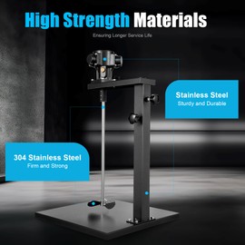 Pneumatic Paint Mixer Machine, 5 Gal Pneumatic Automatic Paint Stirring Machine with Stand, Air Agitator, Paint Mixer Stirring Tool for Industrial Barrel Ink Coating