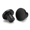 LONTAN 10 Pack Black Kitchen Knobs Black Cupboard Knobs Round