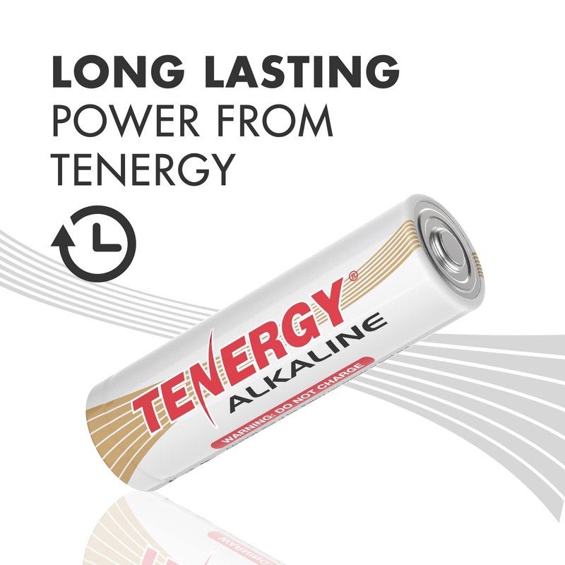 Tenergy Alkaline Batteries & Storage Case, 48xAAs, 48xAAAs, 8xC Size,