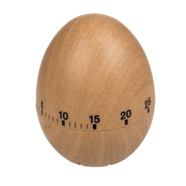 Egg timer in wood look, kitchen timer, kitchen timer