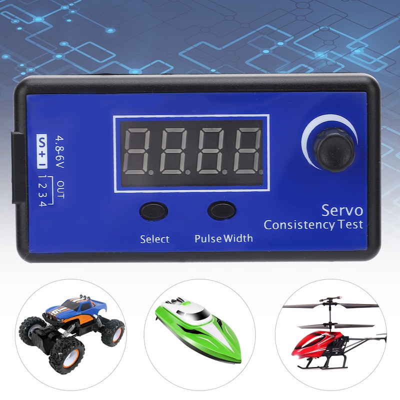 Servo ESC Tester MultiFunctional Brushless Brushed Motor Tester for RC