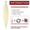 Blonde Braiding Hair Pre Stretched 32inch 3 Packs Braiding hair