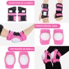 7pzs Kit De Proteccion Casco Codo Mano Patinaje Rodilla Niño