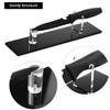QWORK Acrylic Knife Display Stand Set - 2 Pieces Elegant