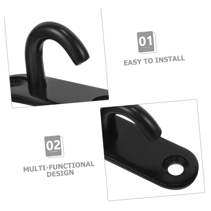Totority 4Pcs Stainless Steel Pad Eye Hooks for Ceiling and