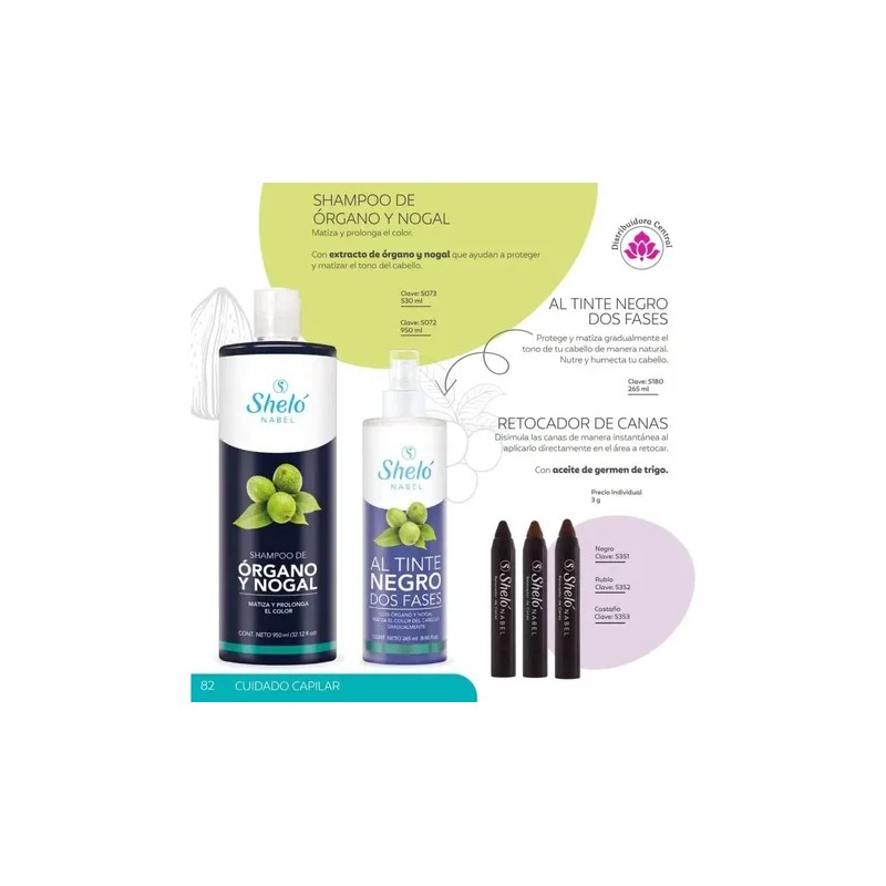 Retocador De Canas (castaño) Shelo Nabel® 3grs. 2 Pieza