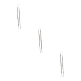 Baluue 3sets Double-end Eyebrow Combs 2-in-1 Eyelash Lift Tool Separator Portable Stainless Steel for Ages 2pcs*3