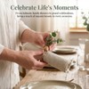 Merzio 6 Pcs Rustic Eucalyptus Napkin Rings Set, Farmhouse Boho