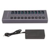 10 Port USB3.0 Hub Splitter Independent Power Supply Charging Data