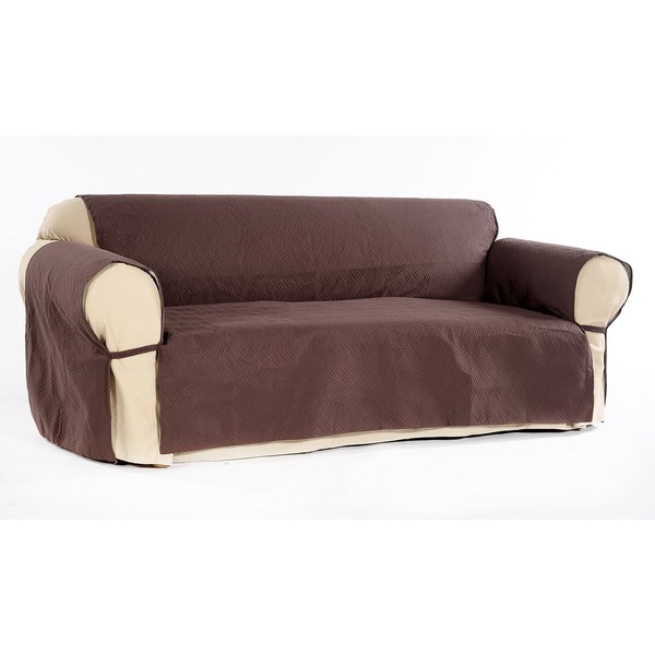 Quilted Micro suede one piece Pet Furniture Protector Slip Cover