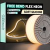 GZBtech 110-120V LED Neon Rope Lights 66FT/20M, 3D Top &