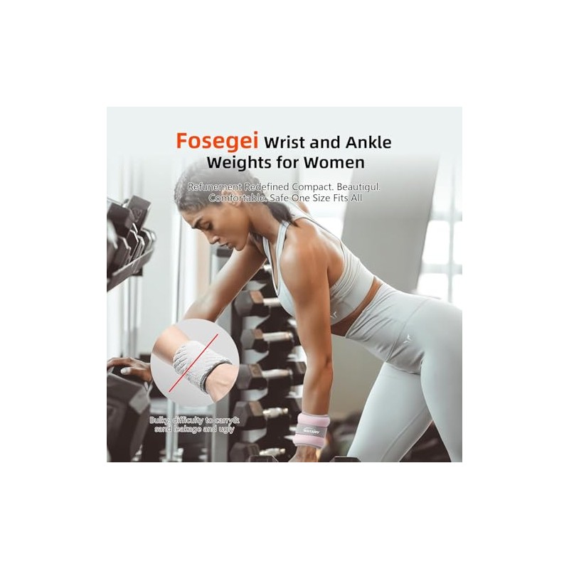 Pesas de Tobillo Ajustables para Fitness, Polainas Para Tobillos y