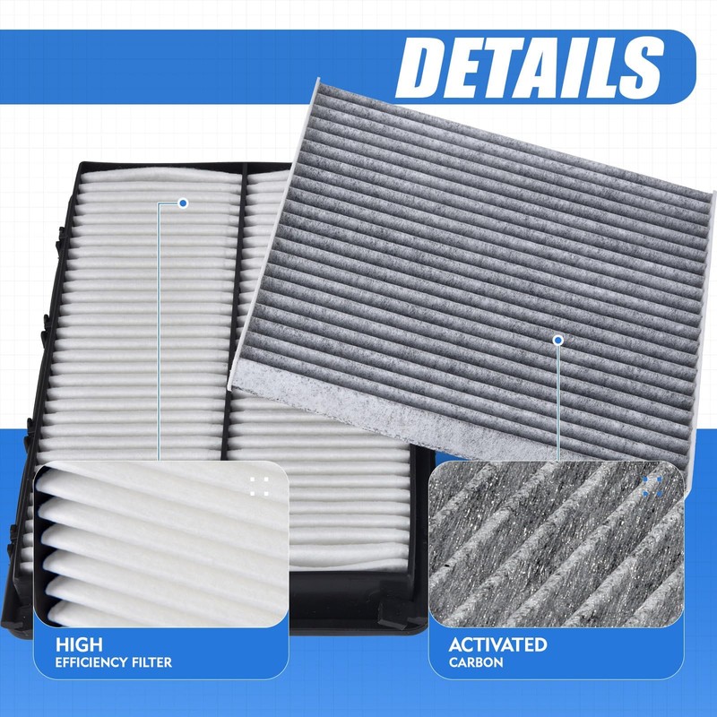 Engine & Cabin Air Filter Kit for Hyundai Palisade 3.8L