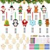 SRIZIAN 12Pcs Christmas Wind Chimes Craft for Kids, Make Your