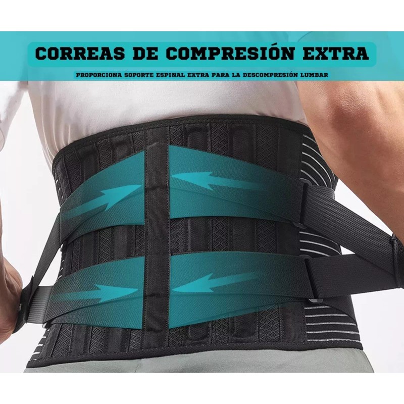 JM Faja De Entrenamiento Con Doble Ajuste Y Varillas Flexibles