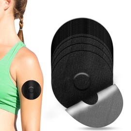 Freestyle Libre3 Plasters Waterproof, Pack of 20 Libre 3 Sensor Stickers, Waterproof and Durable Plasters for Freestyle Libre 3, Thin Film Patch, Easy to Use by YOUSHARES (Pack of 20, Black)