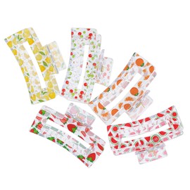 Healvian 5pcs Fruit Pattern Hair Claw Clip Hair Jaw Clips for Girls No Pain for Women