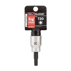 PROXXON Torx Bit Socket, 3/8 Inch, No Messing Hole, T30 No. 83587