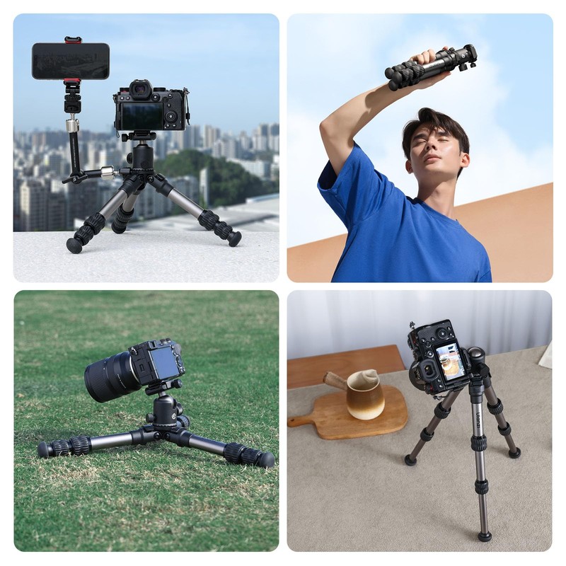 Ulanzi TT30 Tripod, Ultra Compact, Low Angle Shooting, Uka Quick