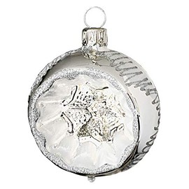 Jingle Bells Lauscha Christmas Tree Bauble Winter Magic Reflex Ball 6 cm Pack of 4 in Box